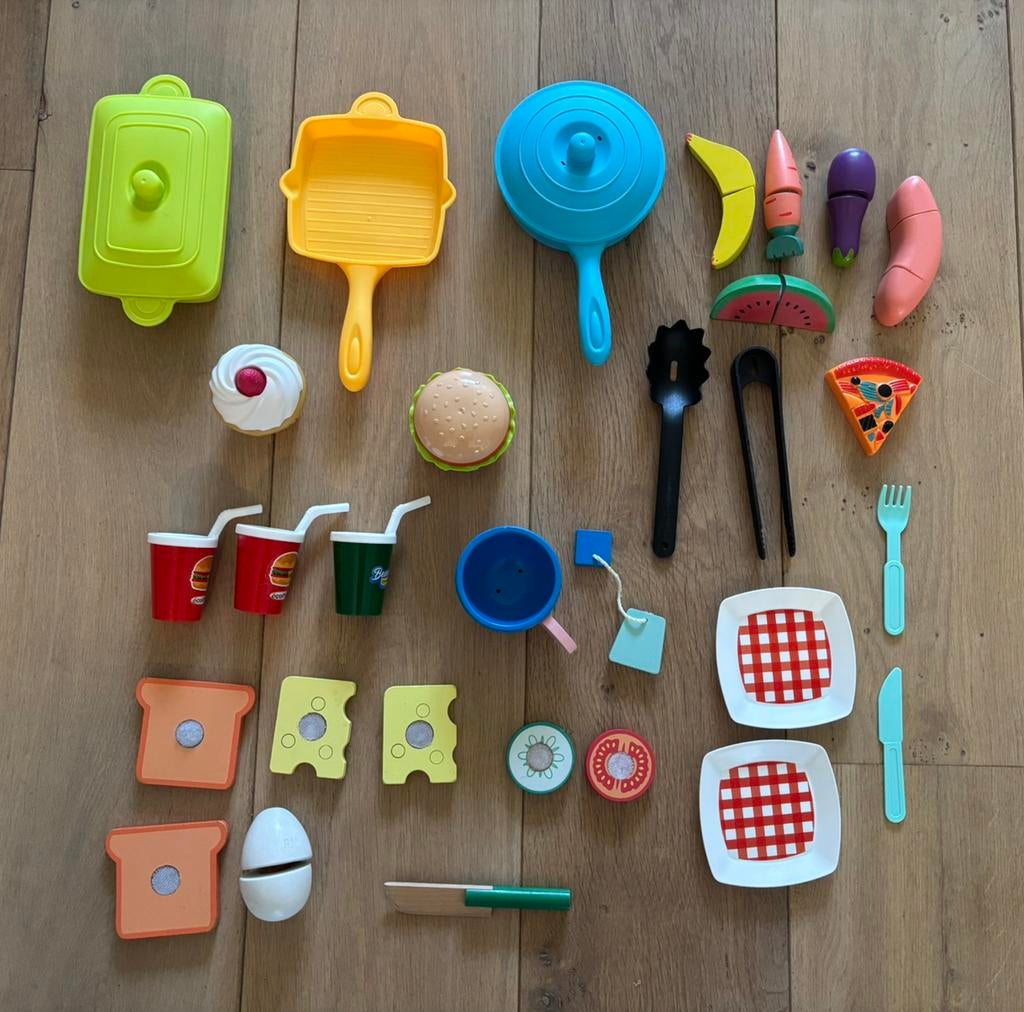 Speelgoed eten en keuken spulletjes, Kinderen en Baby's, Speelgoed | Houten speelgoed, Ophalen of Verzenden, Zo goed als nieuw