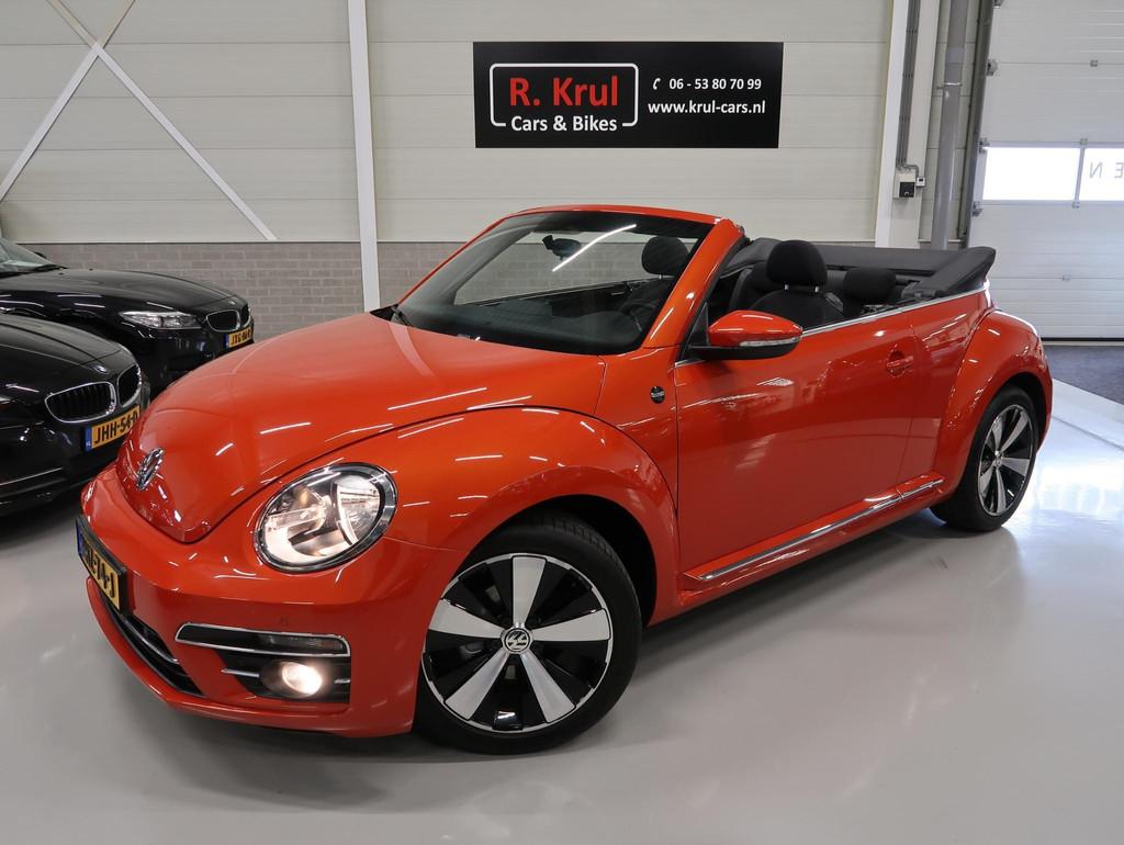 Volkswagen Beetle Cabriolet 1.2 TSI Sound Navigatie Stoelver, Auto's, Voorwielaandrijving, Stof, Gebruikt, Cabriolet