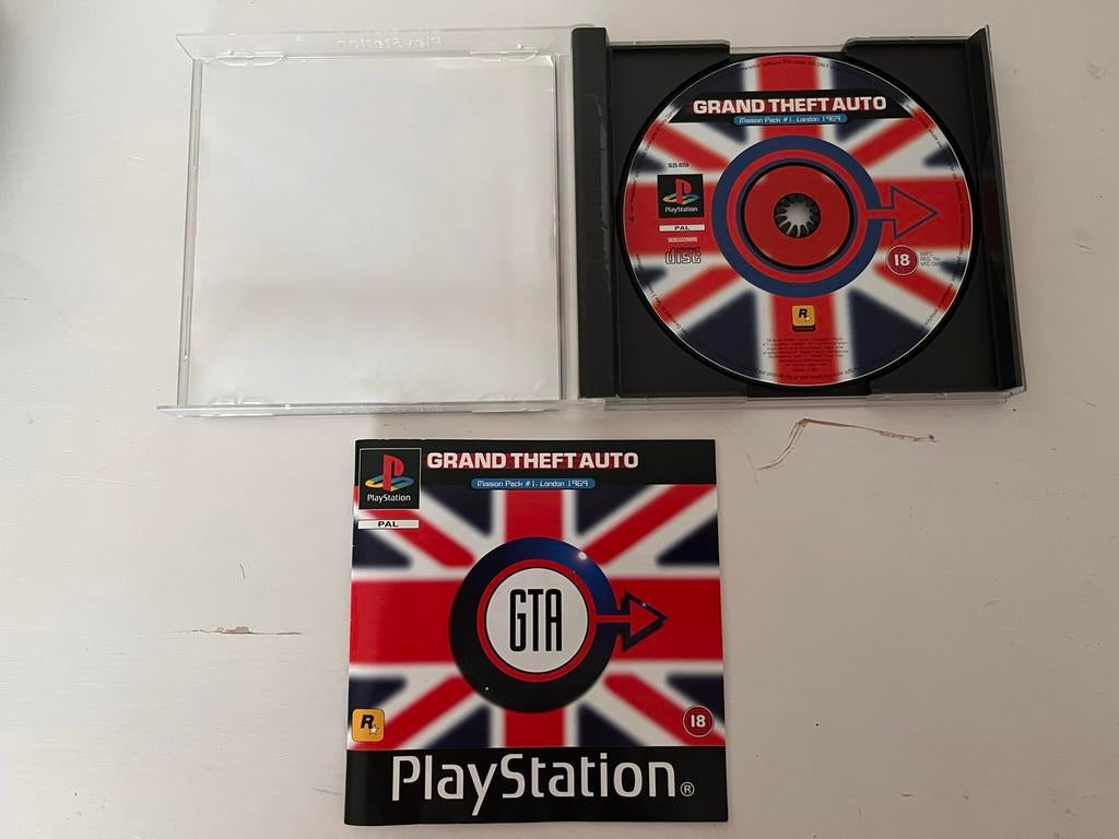 Grand Theft Auto: GTA Mission Pack #1 London 1969 (PS1), Avontuur en Actie, Gebruikt, Vanaf 18 jaar, T