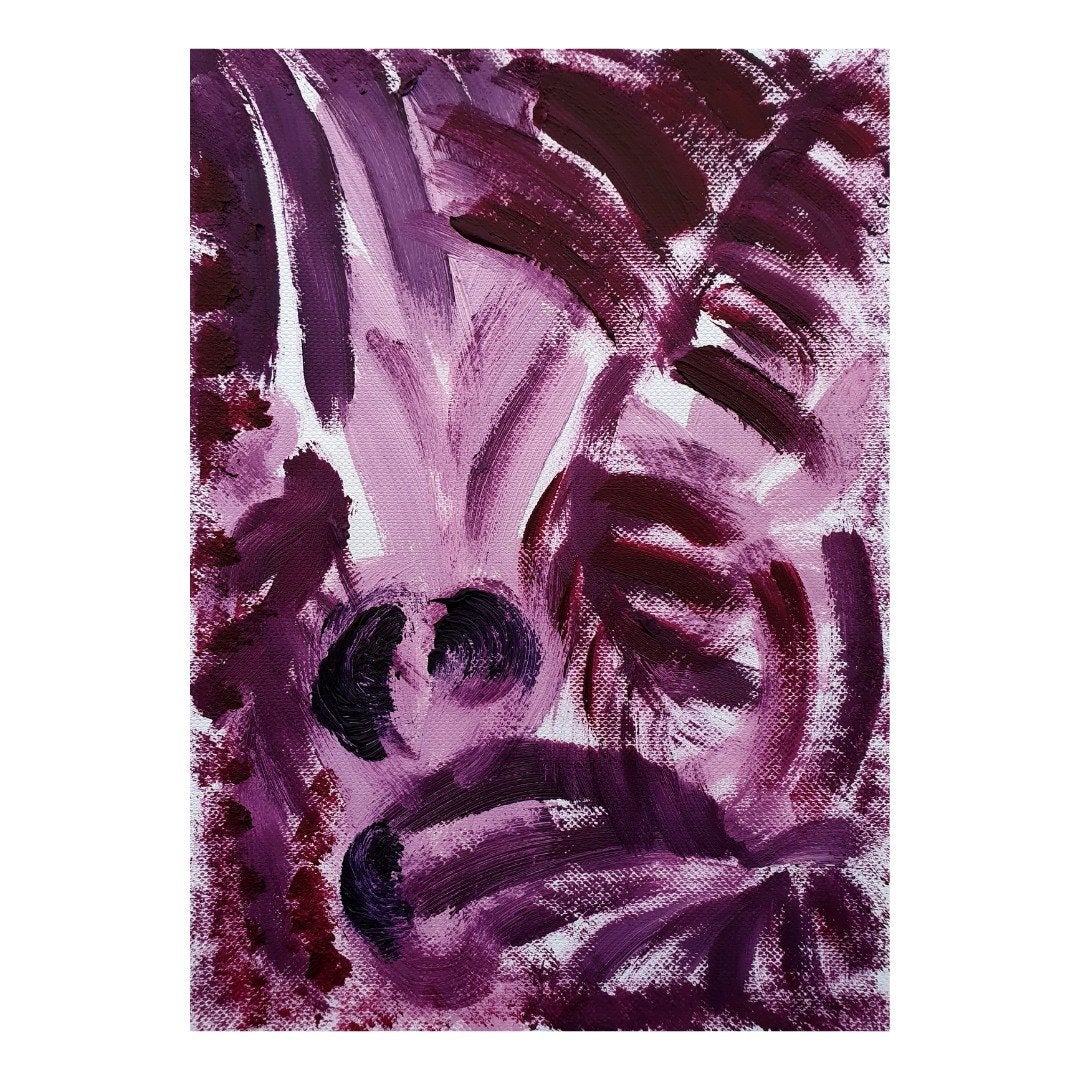 Palmboom met varens - Botanisch schilderij op papier, Ophalen of Verzenden