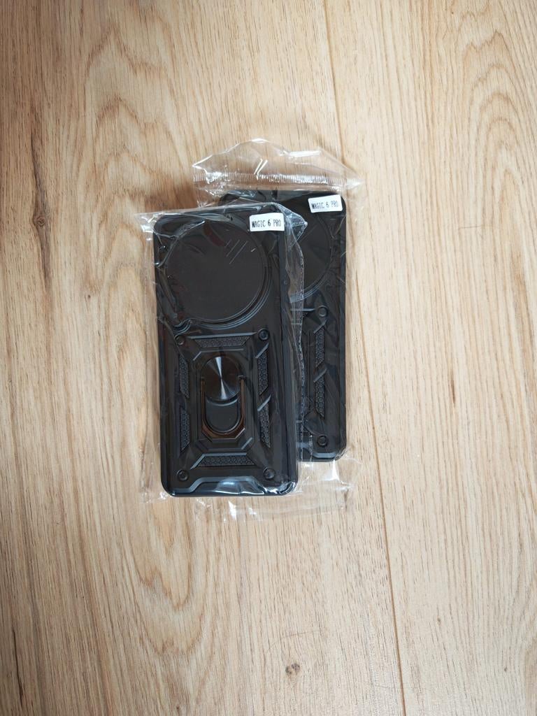 2x Honor Magic 6 Pro hoesje nieuw met magneet & standaard, Ophalen of Verzenden, Nieuw, Hoesje of Tasje