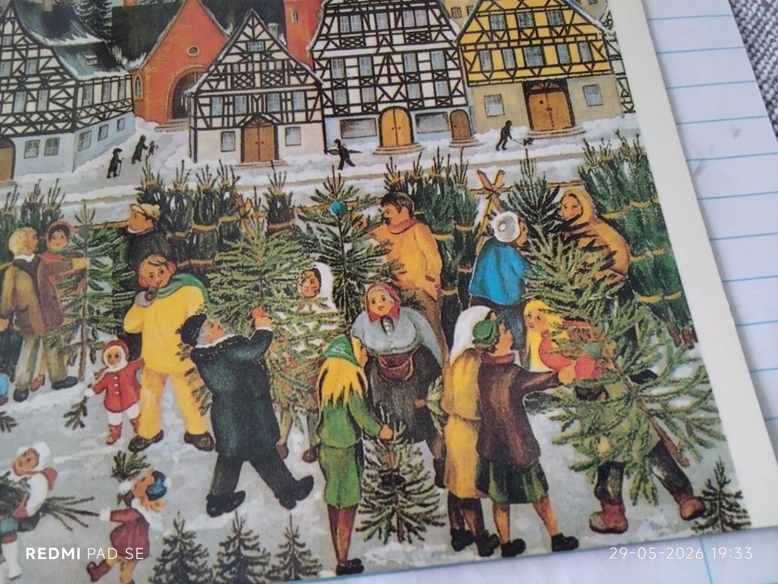 Vintage Kerstkaart Ingeborg Sperling, Ophalen of Verzenden, 1980 tot heden