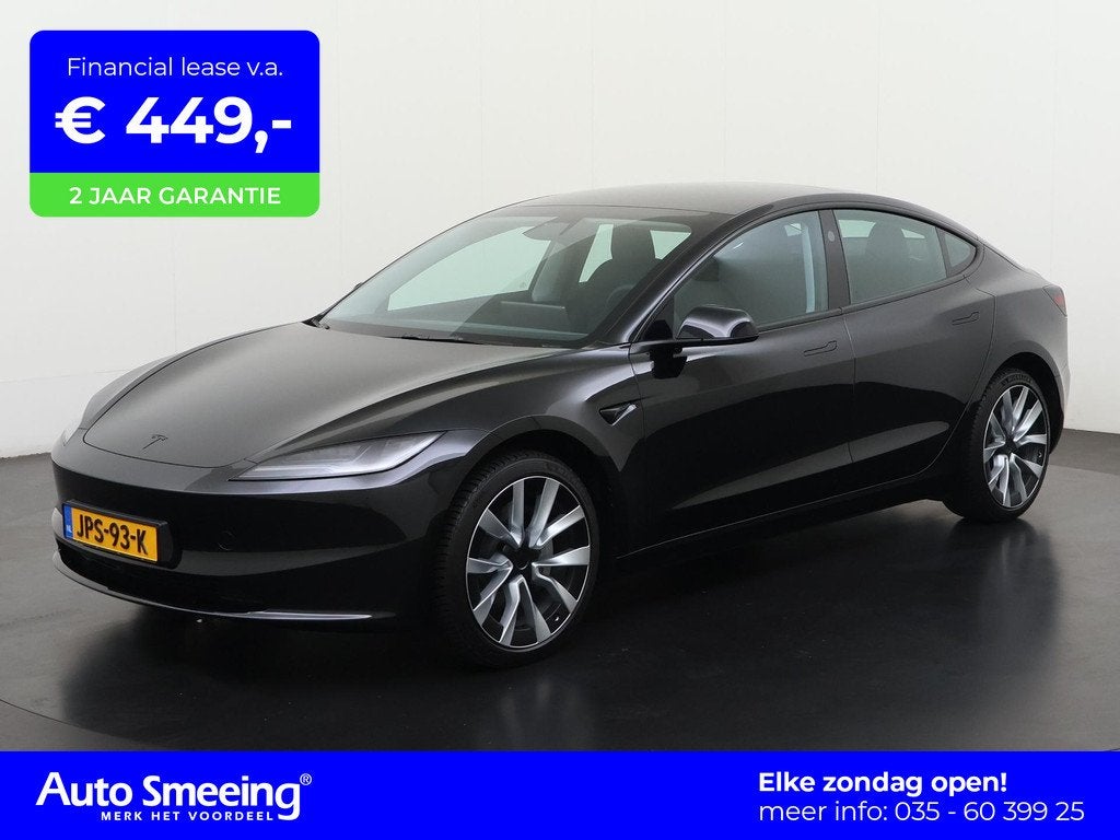 Tesla Model 3 RWD 60 kWh | 19'' Nova | Zondag Open!, Auto's, Tesla, Automaat, 12 maanden, Gebruikt, Zwart