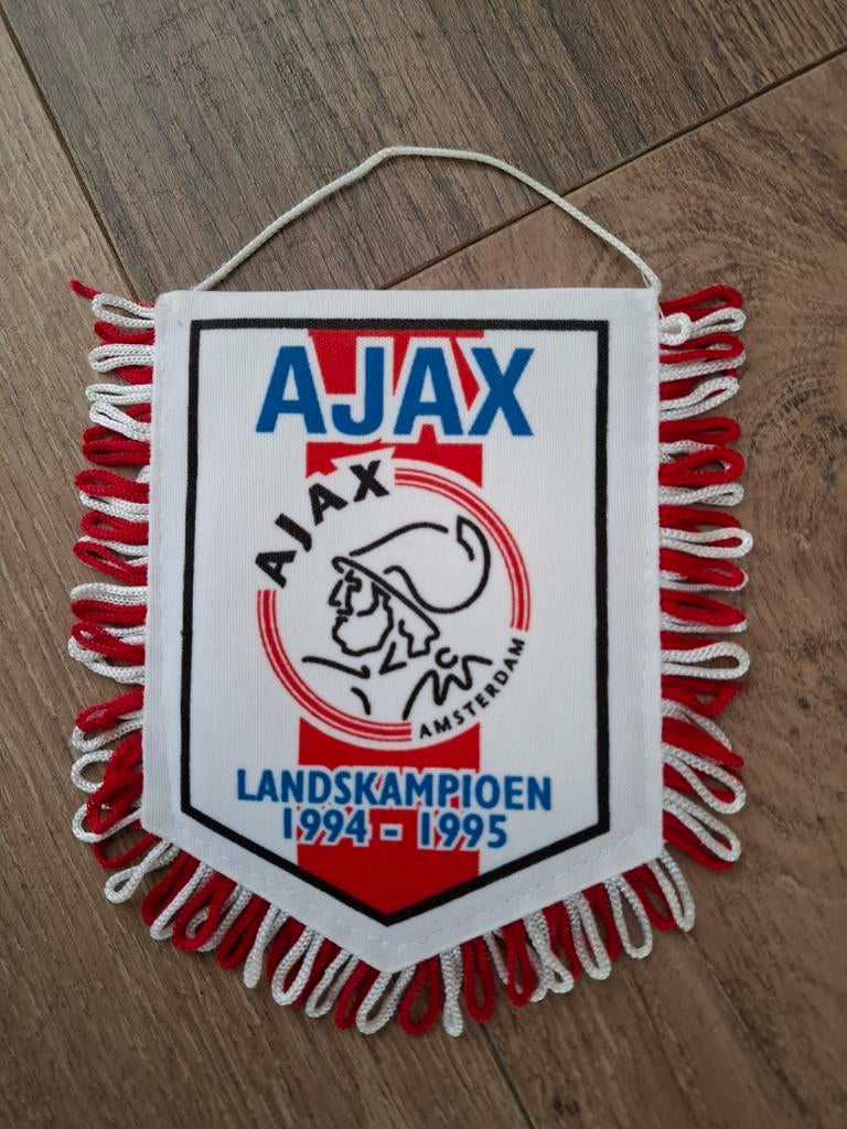 Ajax vaantje landskampioen '94-'95, Verzamelen, Sportartikelen en Voetbal, Ophalen of Verzenden, Zo goed als nieuw, Ajax, Vaantje of Sjaal