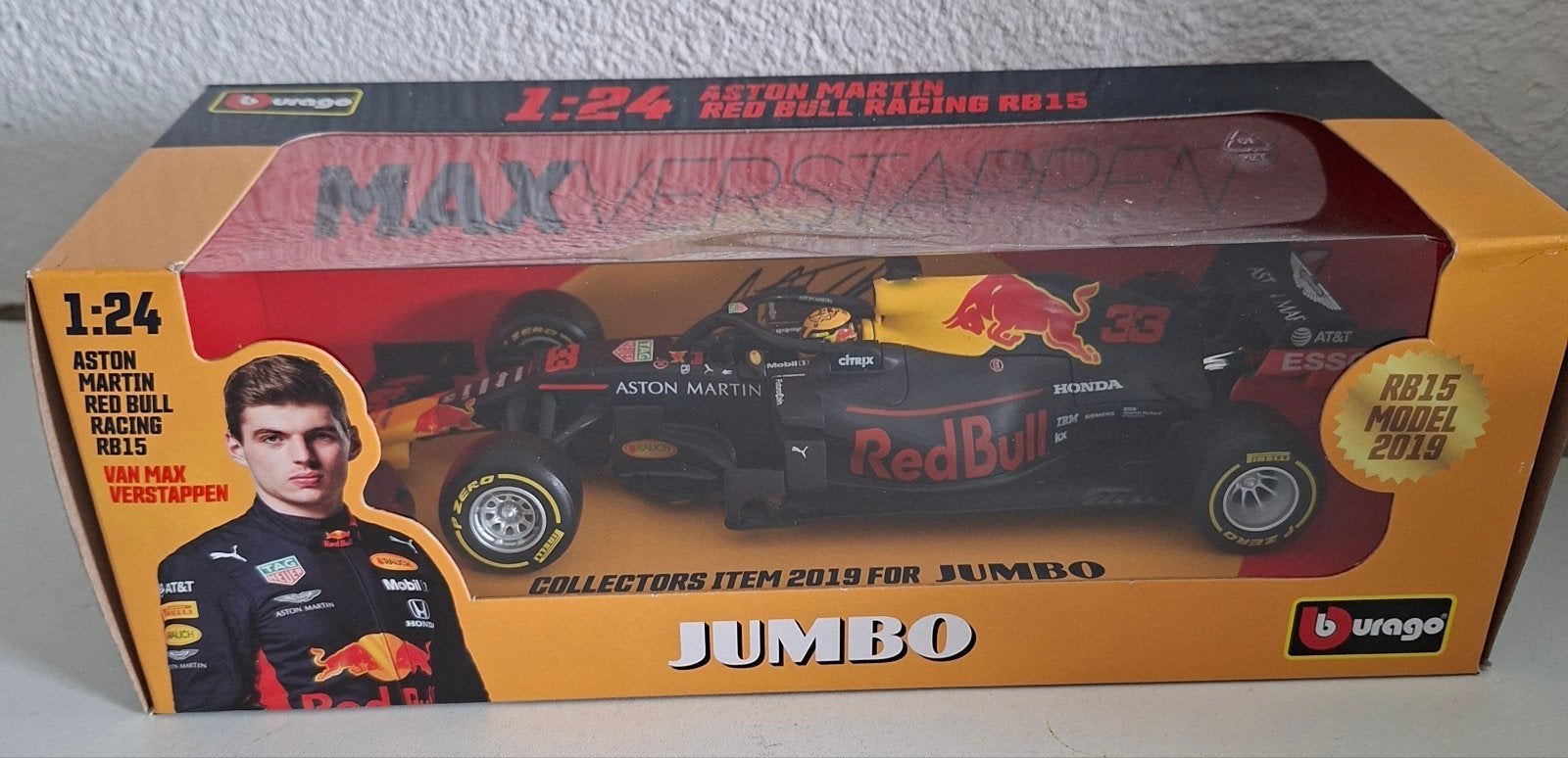 Bburago 1:24  Red Bull Racing RB15 Max Verstappen, Ophalen of Verzenden