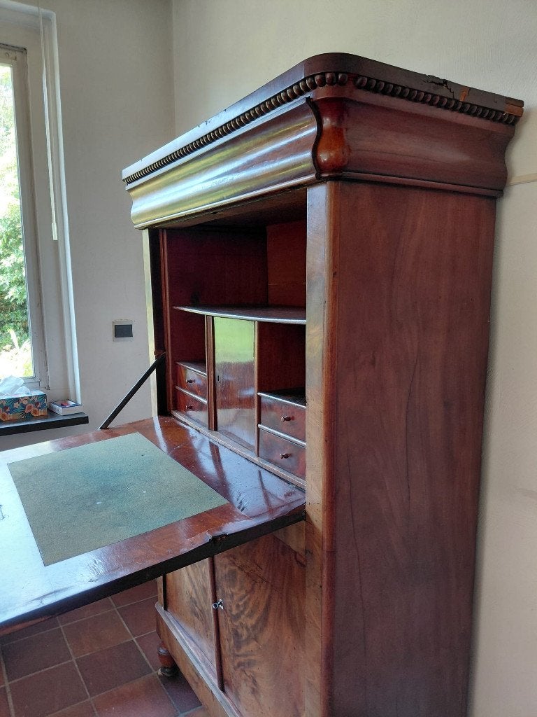 Antieke secretaire bureaukast, Ophalen