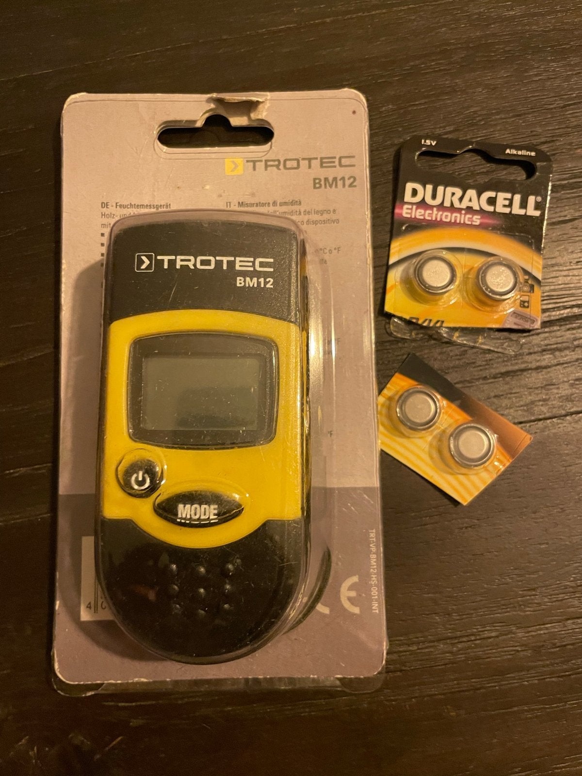 Trotec BM12 Vochtmeter met Duracell batterijen, Doe-het-zelf en Verbouw, Ophalen of Verzenden, Nieuw, Vocht of Vloeistof