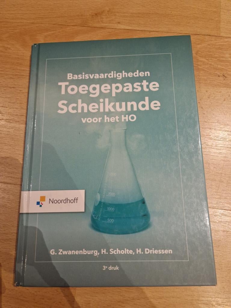 Basisvaardigheden Toegepaste Scheikunde voor het HO, Boeken, Studieboeken en Cursussen, Zo goed als nieuw, G. Zwanenburg, H. Scholte, H. Driessen