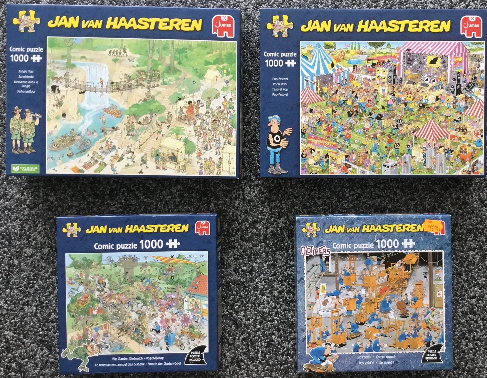 4 JvH puzzels, Hobby en Vrije tijd, Denksport en Puzzels, Ophalen of Verzenden, 500 t/m 1500 stukjes, Zo goed als nieuw