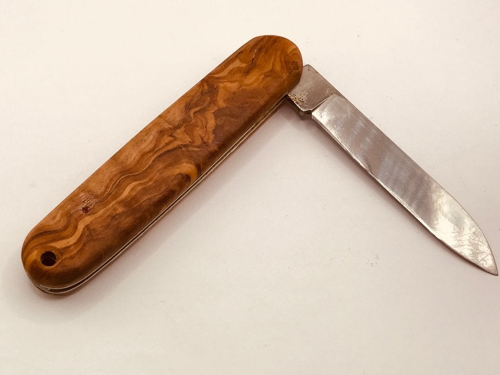 Victorinox Wood Olive 108 mm Solo Adventurer 1 blade, Ophalen of Verzenden, Gebruikt