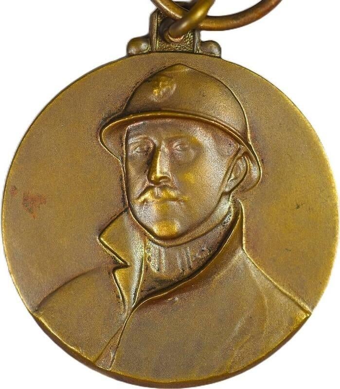 België penning 1968 Albert I Brasschaat 1918-1968 EF, Ophalen of Verzenden, Overige materialen, Buitenland