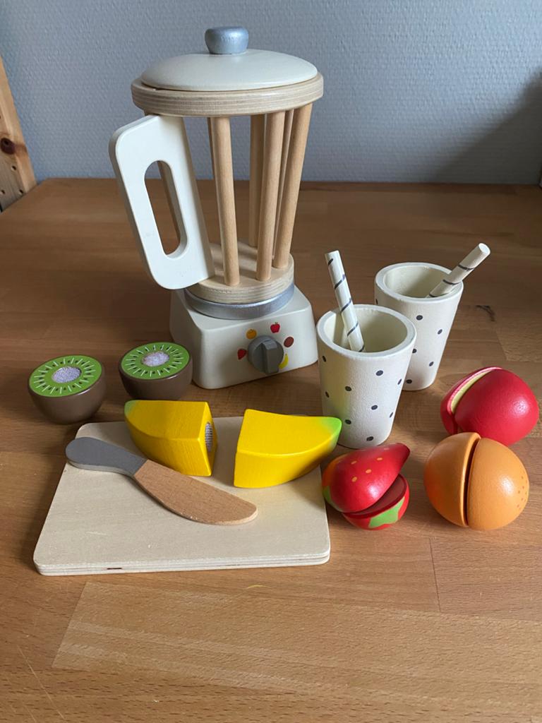 Houten Smoothie Maker Speelset - New Classic Toys, Ophalen of Verzenden, Zo goed als nieuw, Jongen of Meisje