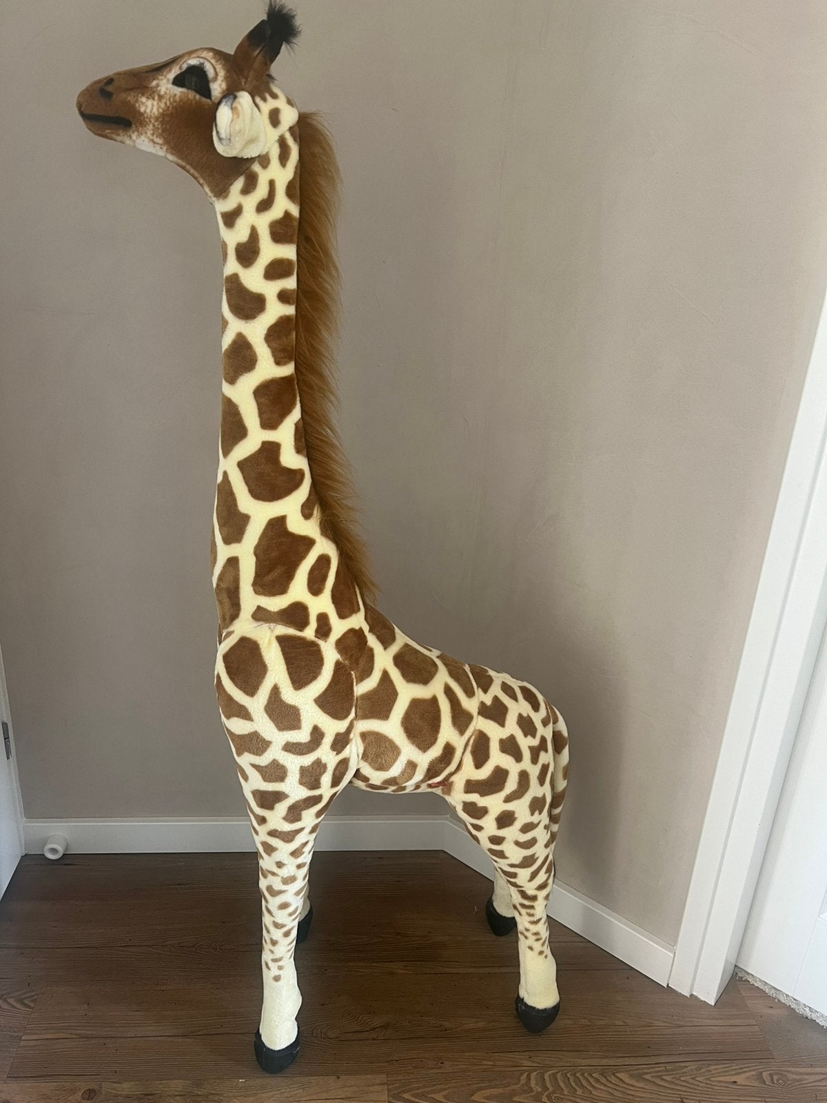 Giraffe groot plush knuffel. melissa en doug, Ophalen, Overige merken, Giraf, Nieuw