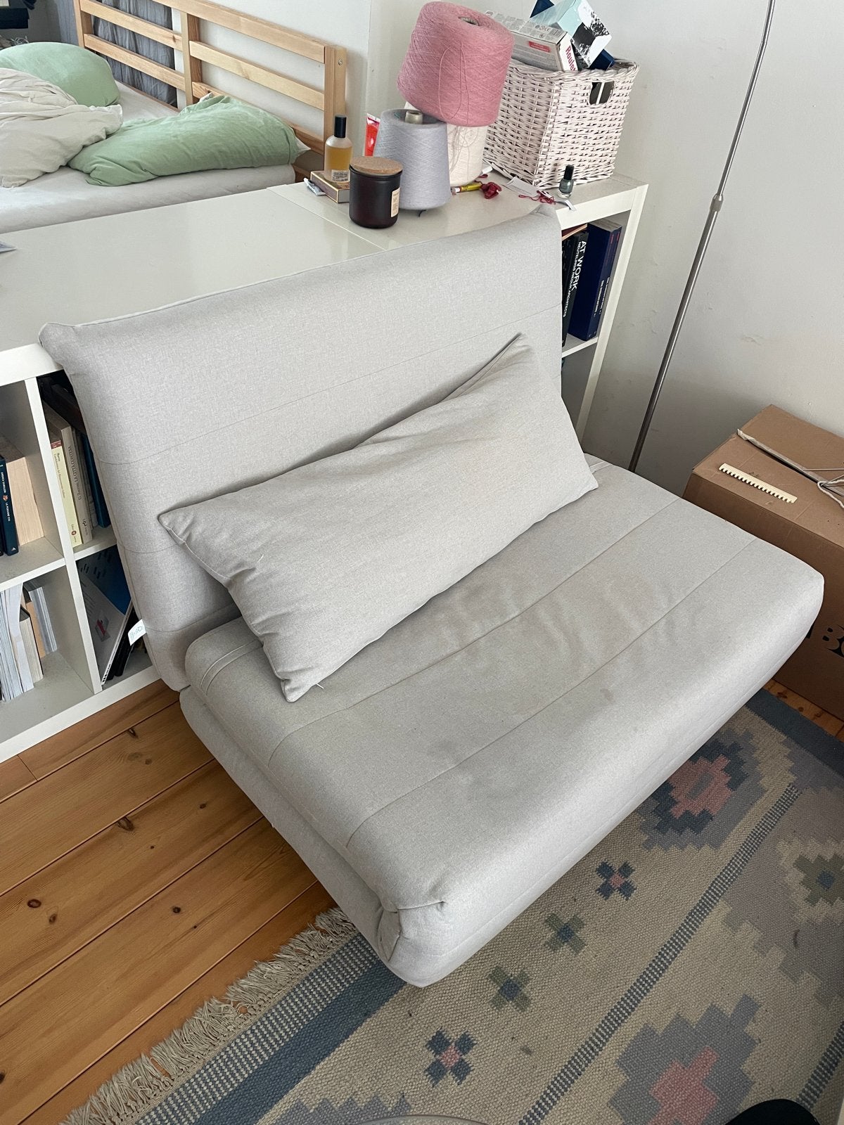 Sofa Bed Maison du Monde Slaapbanken, Ophalen, Eenpersoons, Zo goed als nieuw, 80 cm