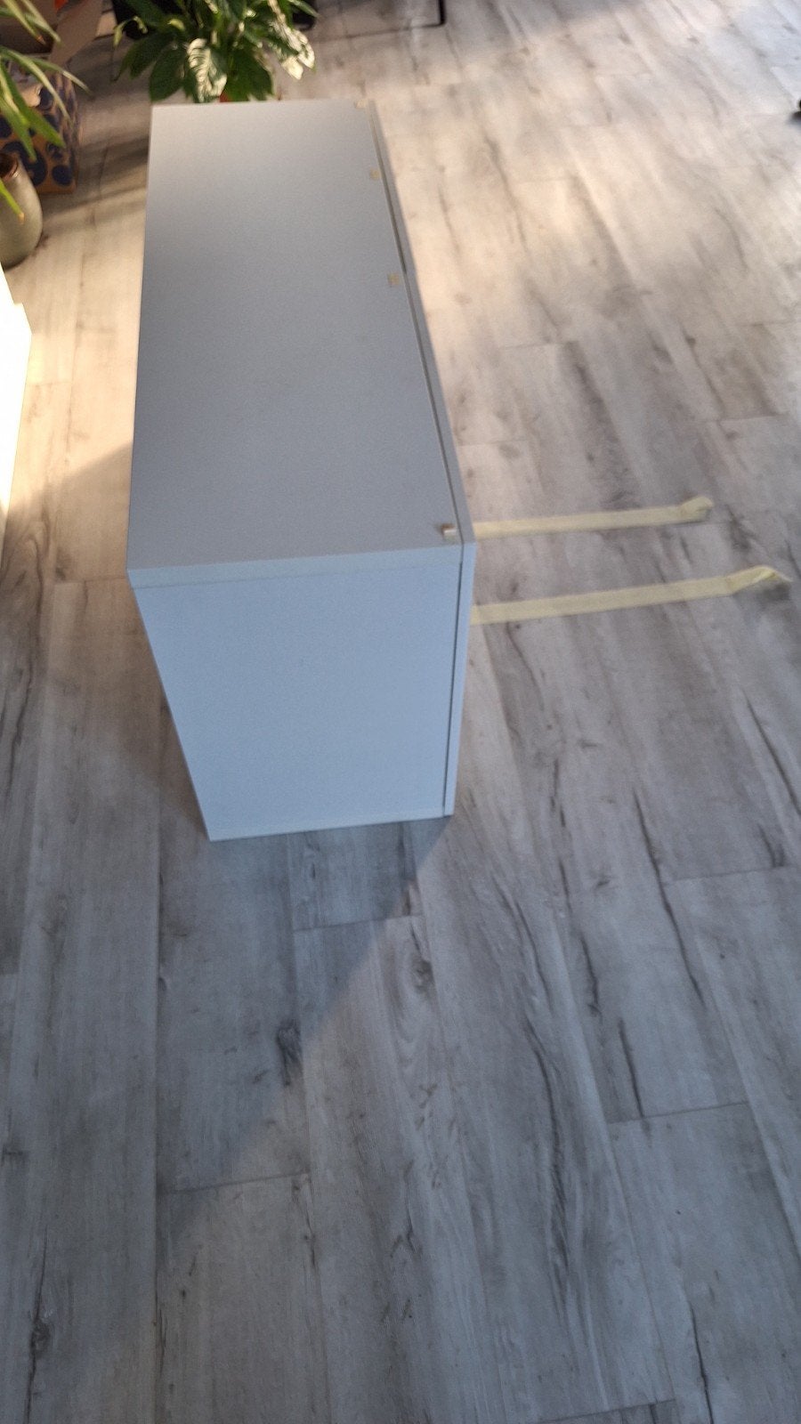 Witte TV-meubel/dressoir met 2 deuren, Ophalen, 100 tot 150 cm, Zo goed als nieuw, Minder dan 100 cm