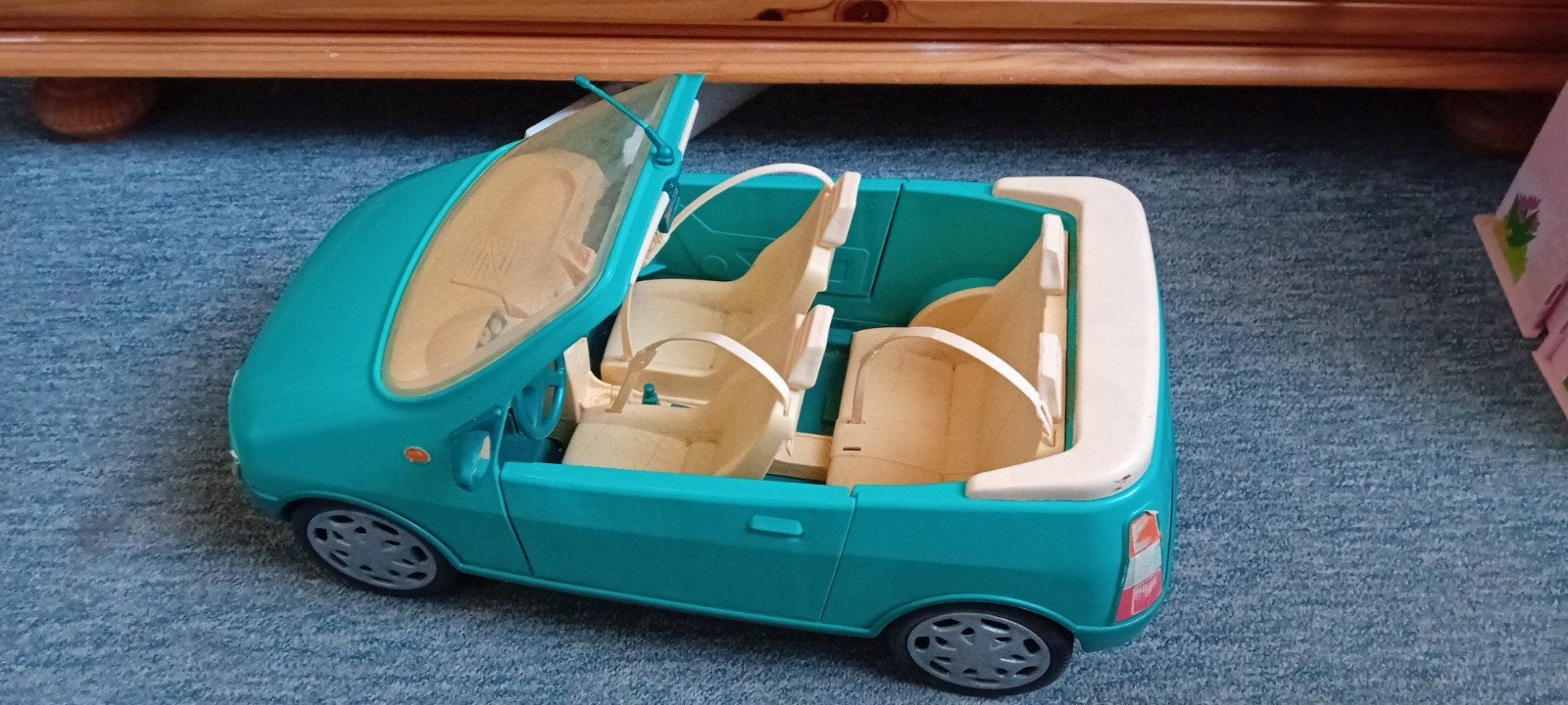 Barbie auto, Ophalen, Zo goed als nieuw, Barbie