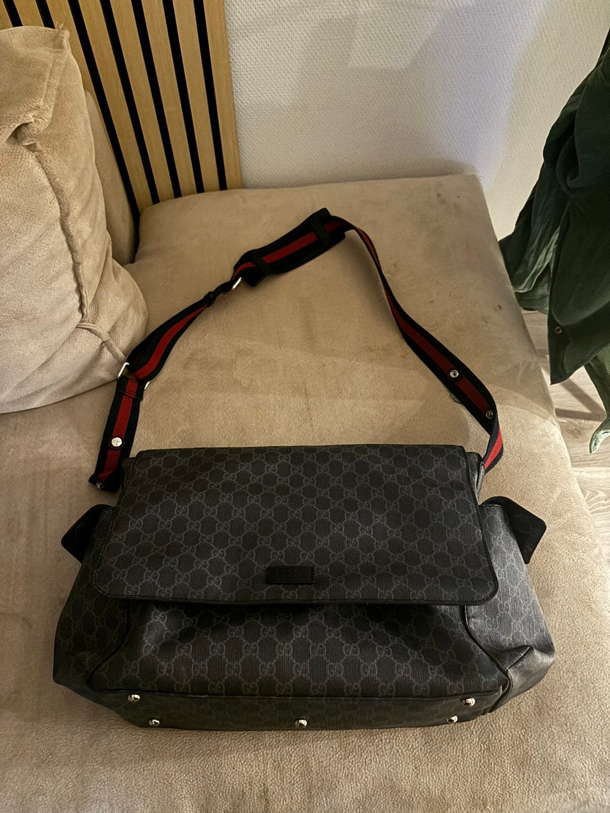 Gucci luiertas, Ophalen of Verzenden, Zo goed als nieuw, Zwart