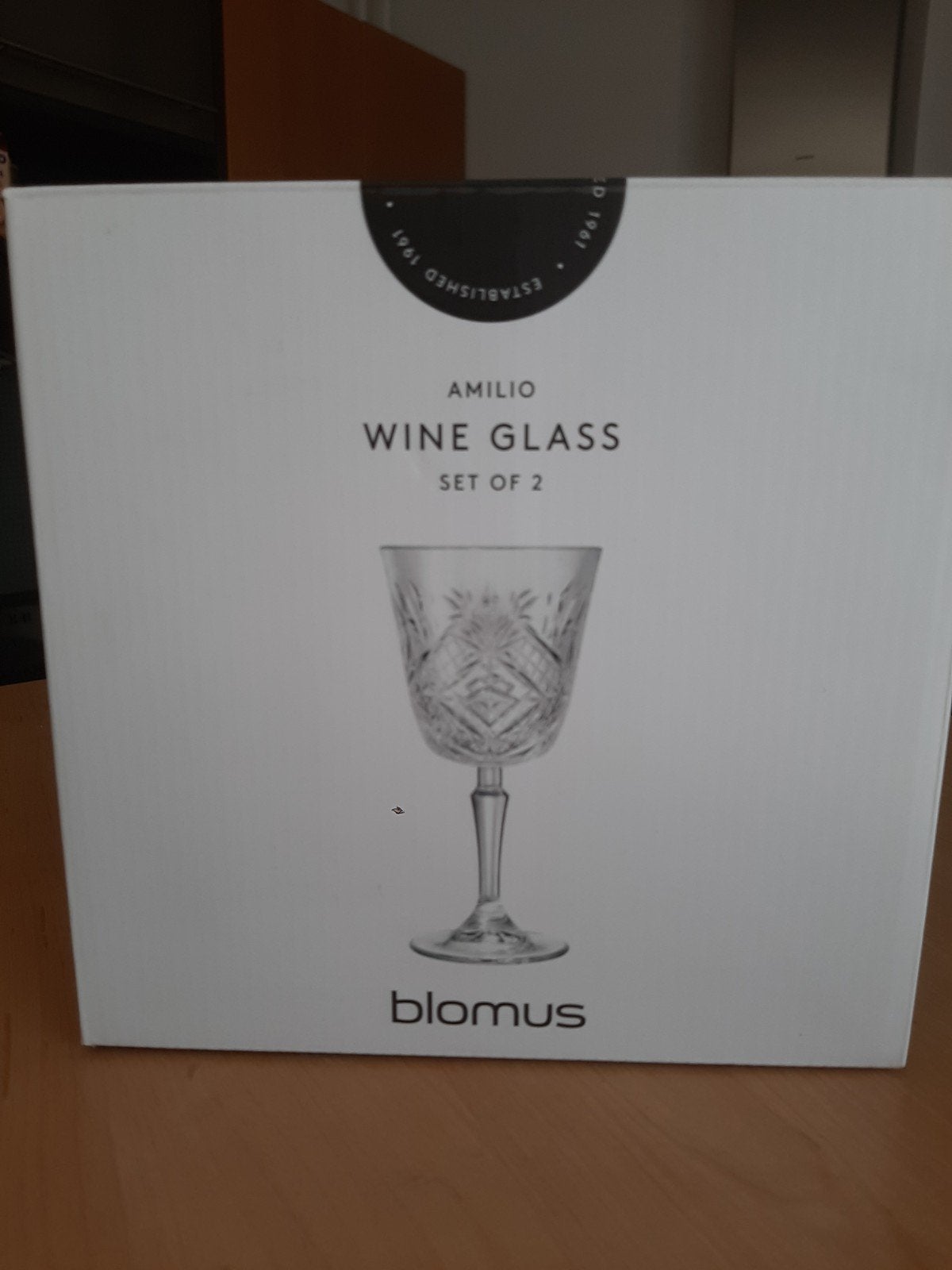 Amilio wijnglazen - set van 8, Ophalen, Zo goed als nieuw, Overige merken, Glas