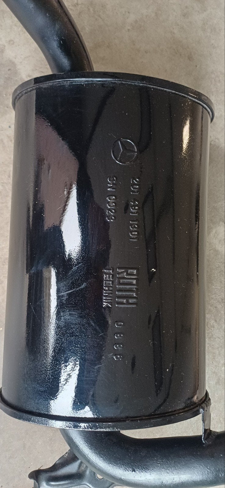 Achterdemper Mercedes 190e (W201) model 1985, Ophalen of Verzenden, Nieuw, Mercedes-Benz