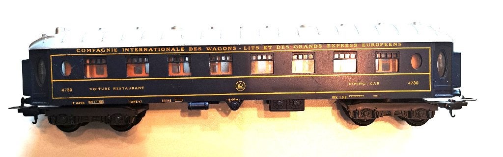 CIWL Restauratierijtuig (Dining Car) - Modelspoorweg, Gebruikt, Gelijkstroom of Wisselstroom, Wagon, Ophalen