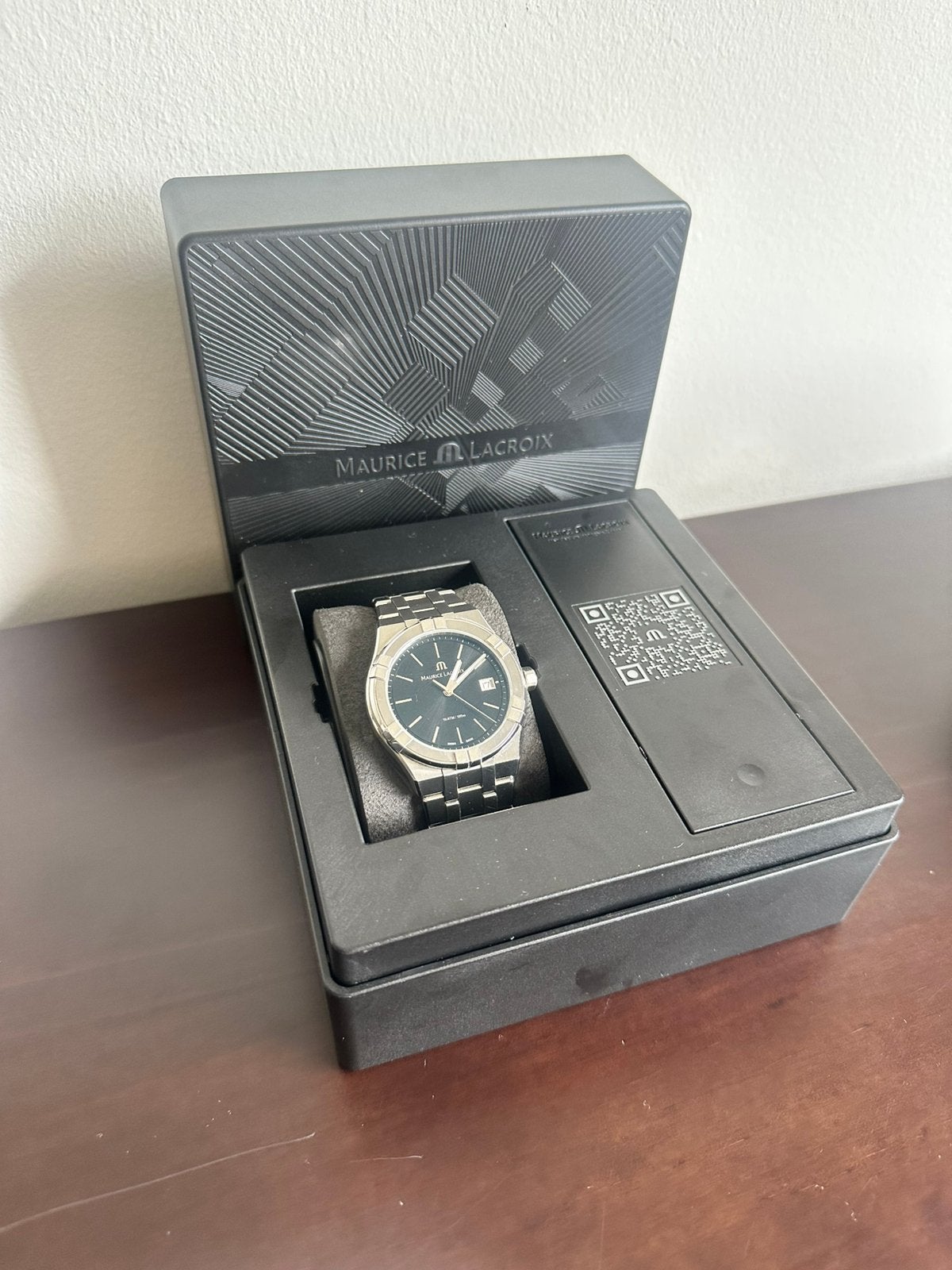 Maurice Lacroix AIKON Quartz – compleet met doos & papieren, Overige merken, Staal, Staal, Polshorloge