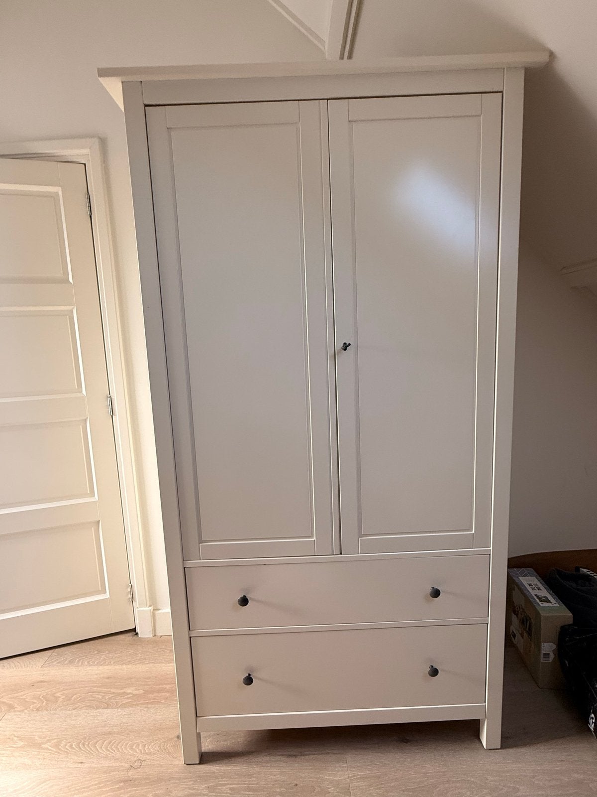 IKEA hemnes kledingkast met lades en hangruimte, Huis en Inrichting, Ophalen, Gebruikt, Grenenhout, 50 tot 100 cm