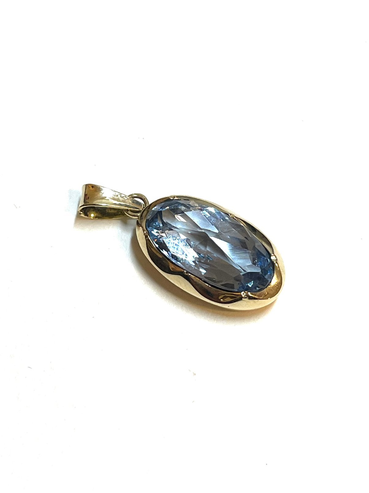 14k gouden hanger met een topaas, Overige voorstellingen, -, -, Ophalen of Verzenden
