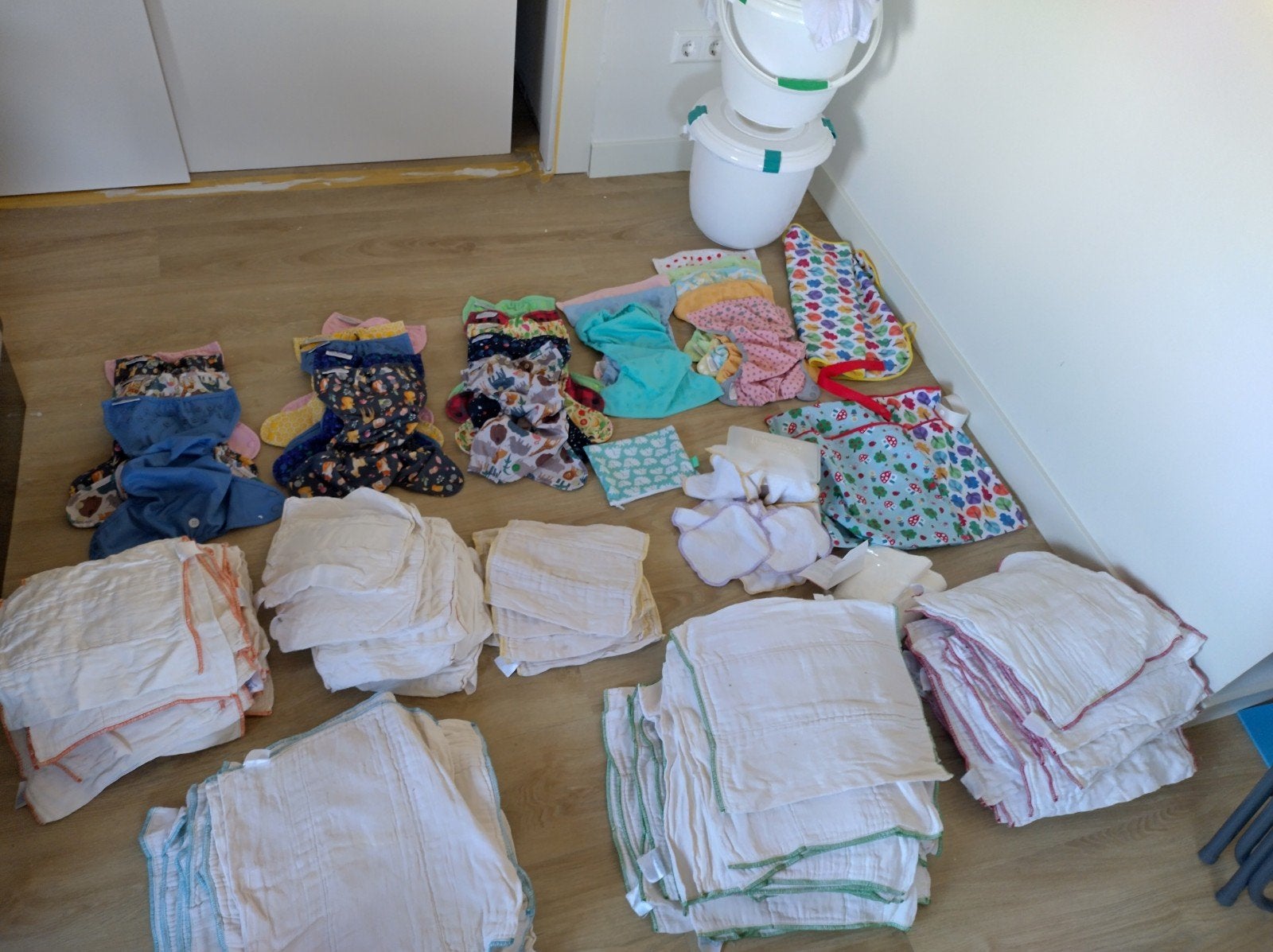 Compleet pakket wasbare luiers (incl toebehoren), Ophalen, Gebruikt, Overige typen, Overige merken