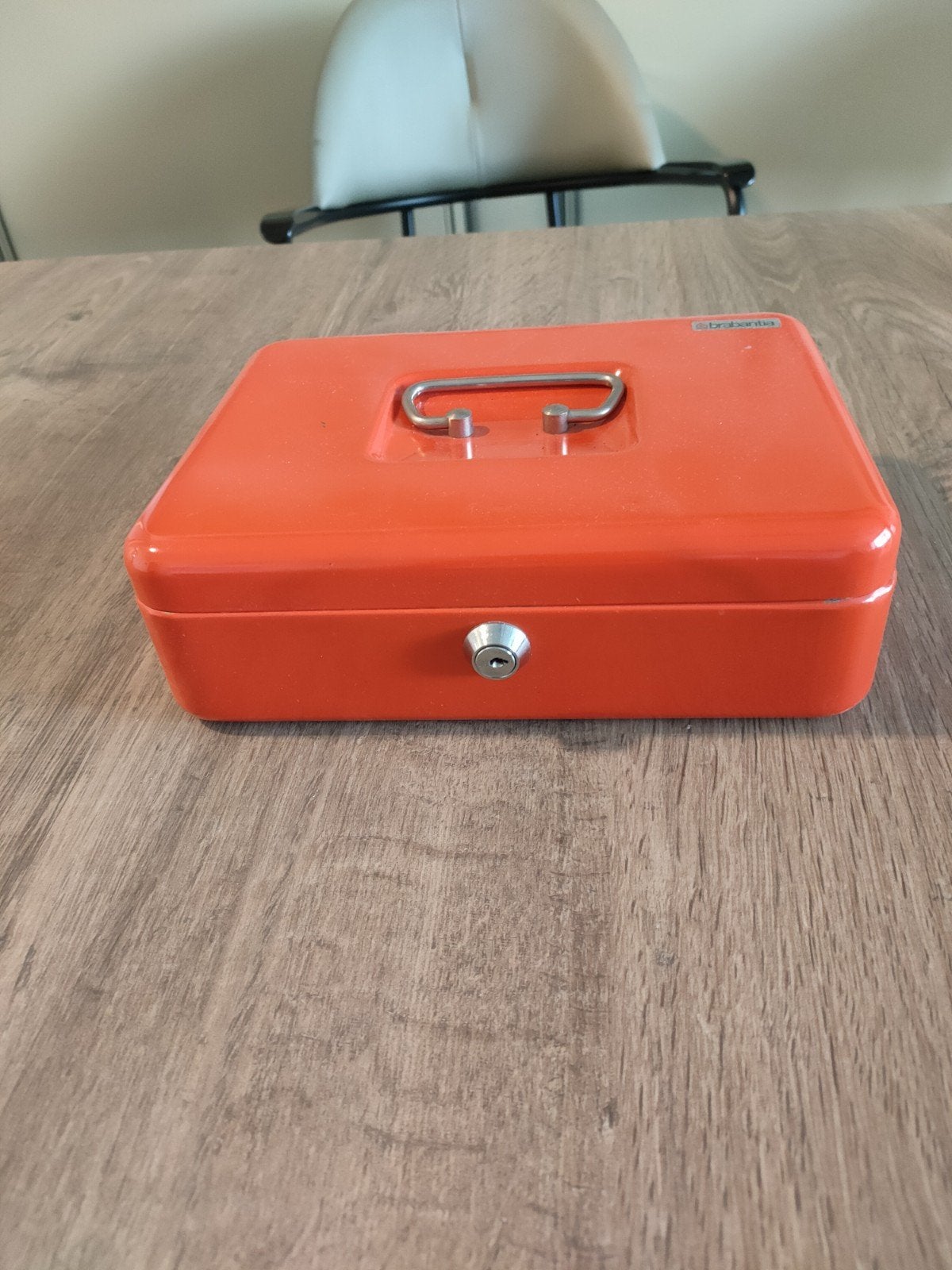 Brabantia Geldkistje Oranje met 2  Sleutel, Minder dan 50 cm, Gebruikt, Minder dan 50 cm, Ophalen of Verzenden