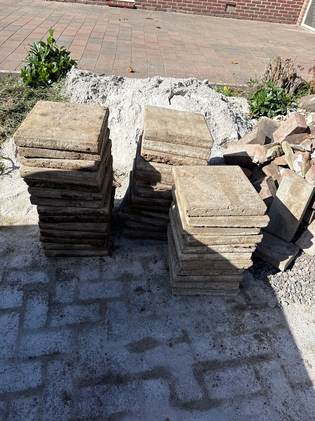 Gratis af te halen: 30x30 tegels (ook halve), Ophalen, Gebruikt, 20 tot 40 cm, Vloertegels