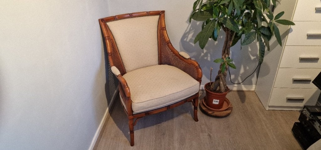 Fauteuil Giorgetti faux bamboe, Ophalen