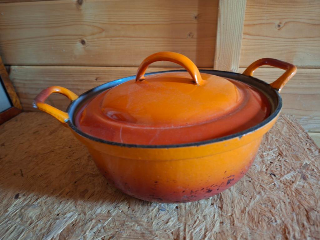 Emaille oude pan , voor decoratie / plantjes, Ophalen of Verzenden