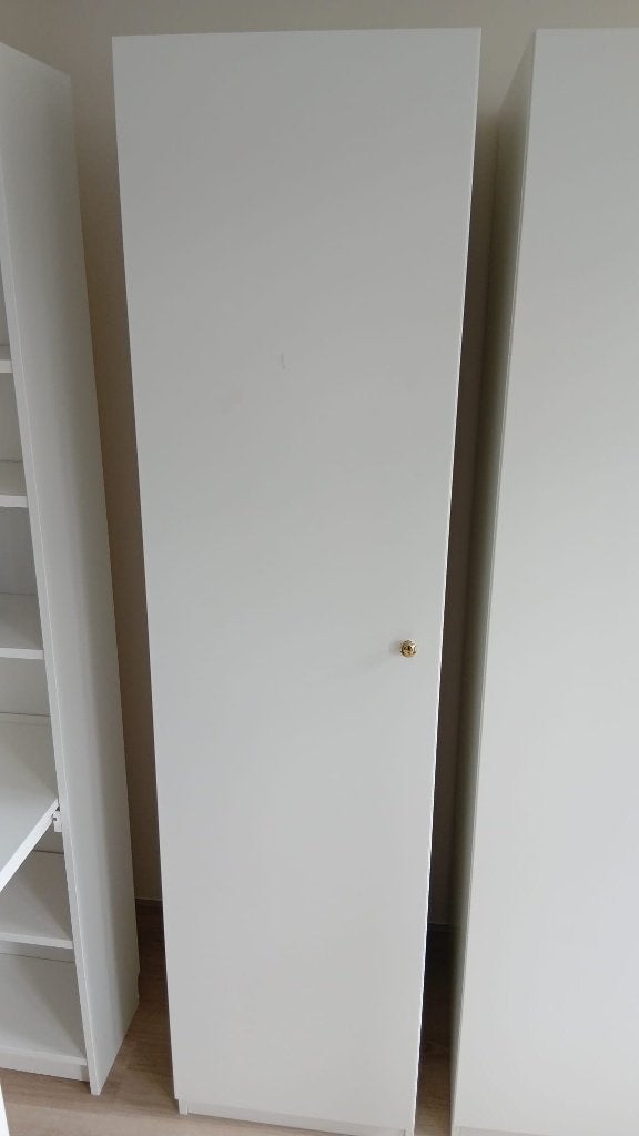 IKEA PAX kledingkast 1 deur – 201 x 50 x 60 cm – wit, Ophalen, 200 cm of meer, 50 tot 100 cm, 50 tot 75 cm