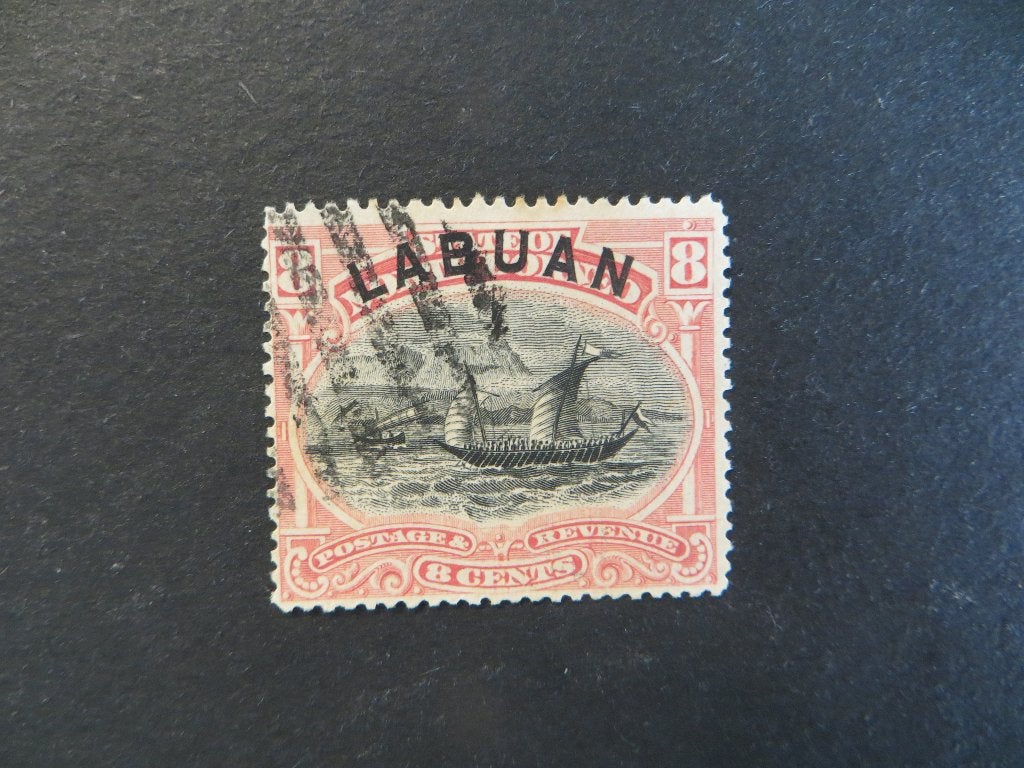 A05387: Labuan  8 c, Ophalen of Verzenden, Oost-Azië
