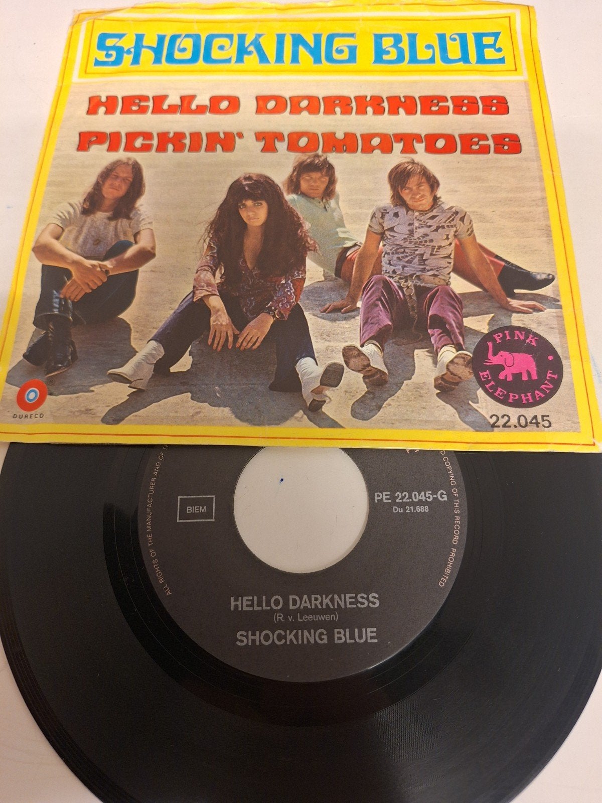 Shocking Blue - Hello Darkness, 1970., Fotohoes, Verzenden, 7 inch, Poprock