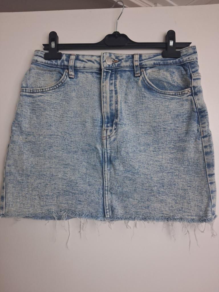 Bershka spijkerrok maat 40, Maat 38/40 (M), Blauw, Zo goed als nieuw, Boven de knie