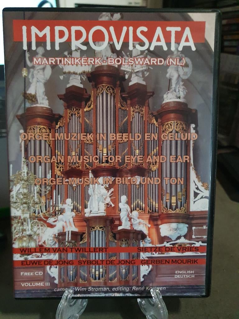 Improvisatie 3 - Martinikerk Bolsward CD + DVD, Alle leeftijden, Ophalen, Zo goed als nieuw