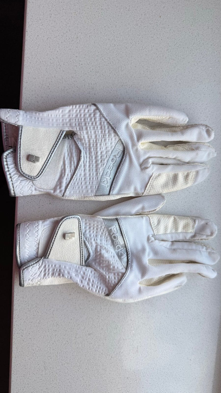 Roeckl handschoenen wit maat 7,5, Dieren en Toebehoren, Ophalen of Verzenden, Zo goed als nieuw, Springen