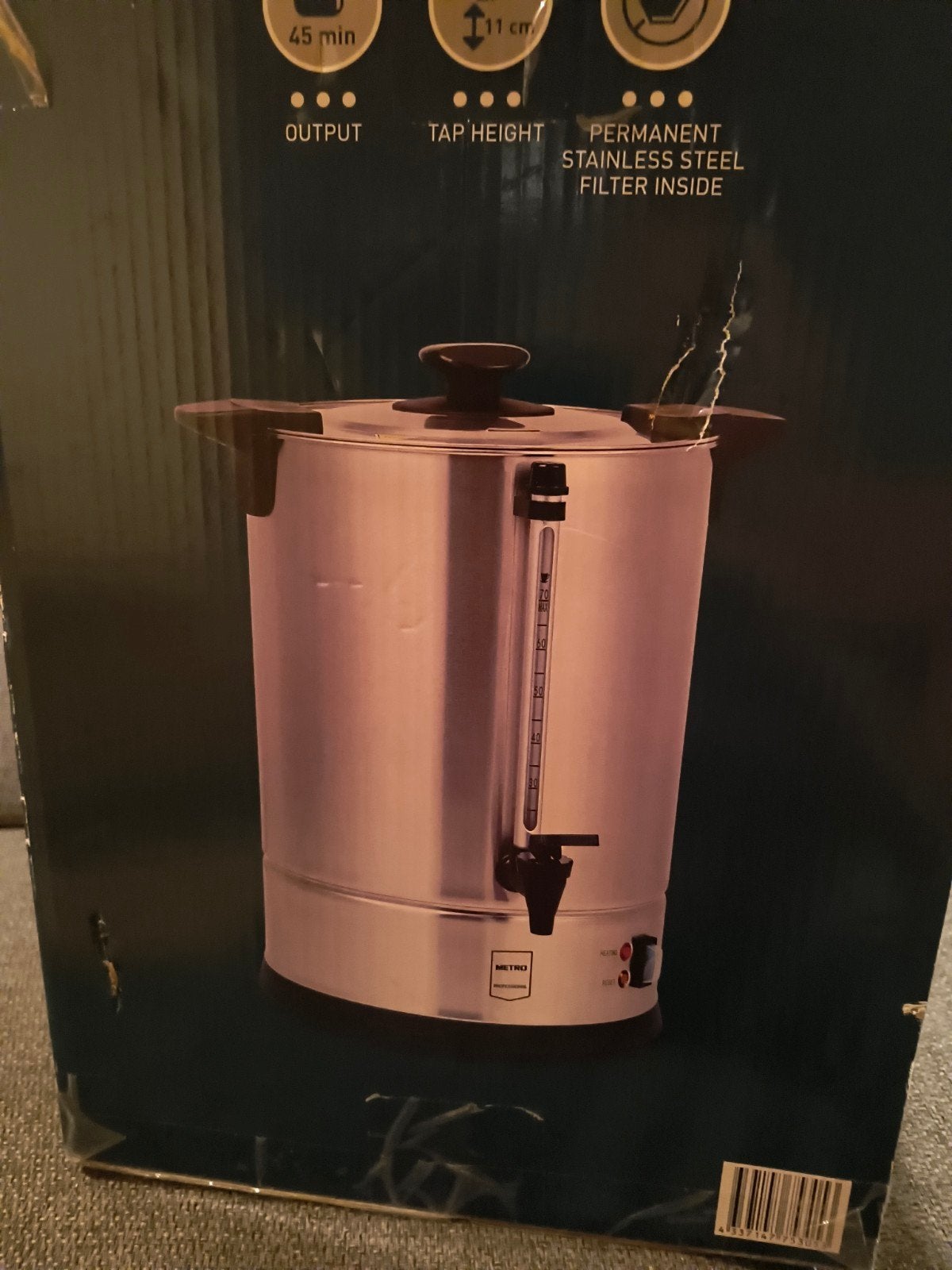 Perculator -10.5 liter Zo goed als nieuw, Ophalen of Verzenden, Zo goed als nieuw, Koffiemachine