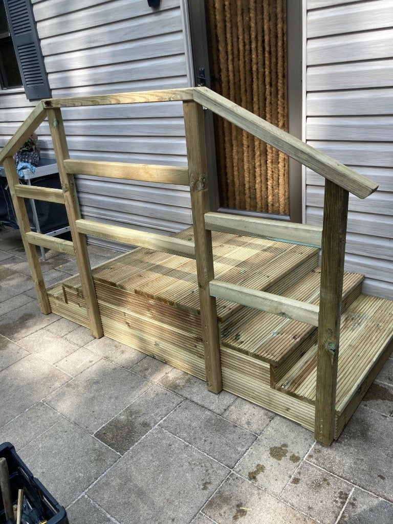 Bordes trap "Rustiek" 3-treeds in ELKE HOOGTE leverbaar!, Ophalen of Verzenden, Nieuw