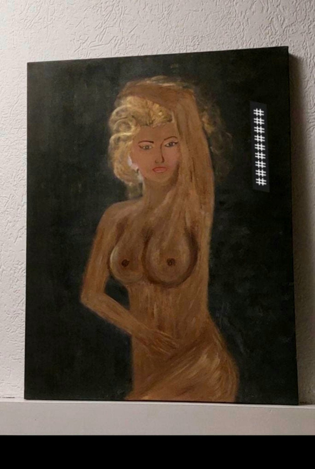 Prachtige Modern Kunst
schilderij-Heel mooie Blonde Dame, Ophalen of Verzenden, Overige materialen, Acrylverf, Figuren