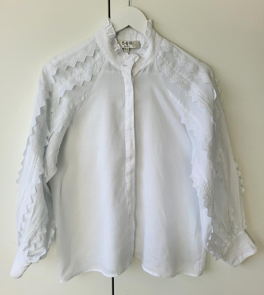 Nieuwe Sea New York blouse in maat 36 of smalle 38, Wit, Nieuw, Ophalen of Verzenden, Maat 36 (S)
