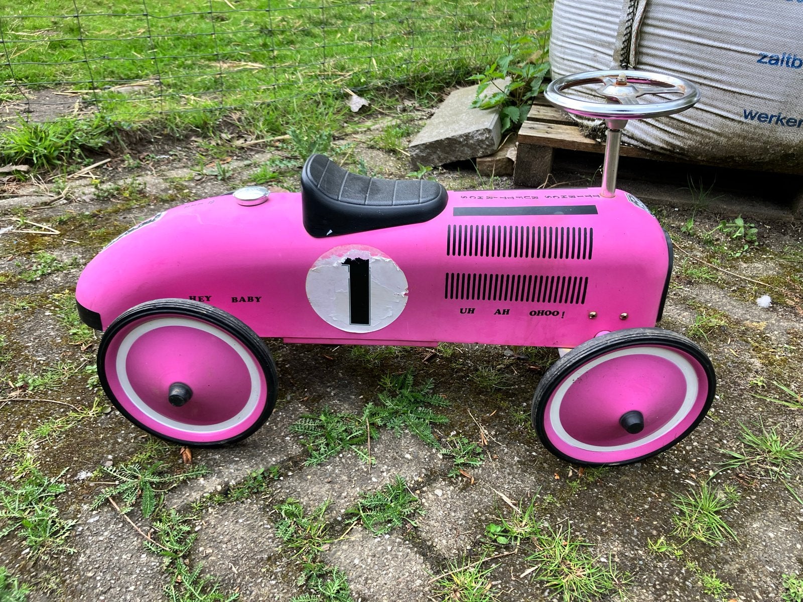 Roze Retro Loopauto voor Kinderen - Gebruikt, Ophalen, Gebruikt, Loopvoertuig