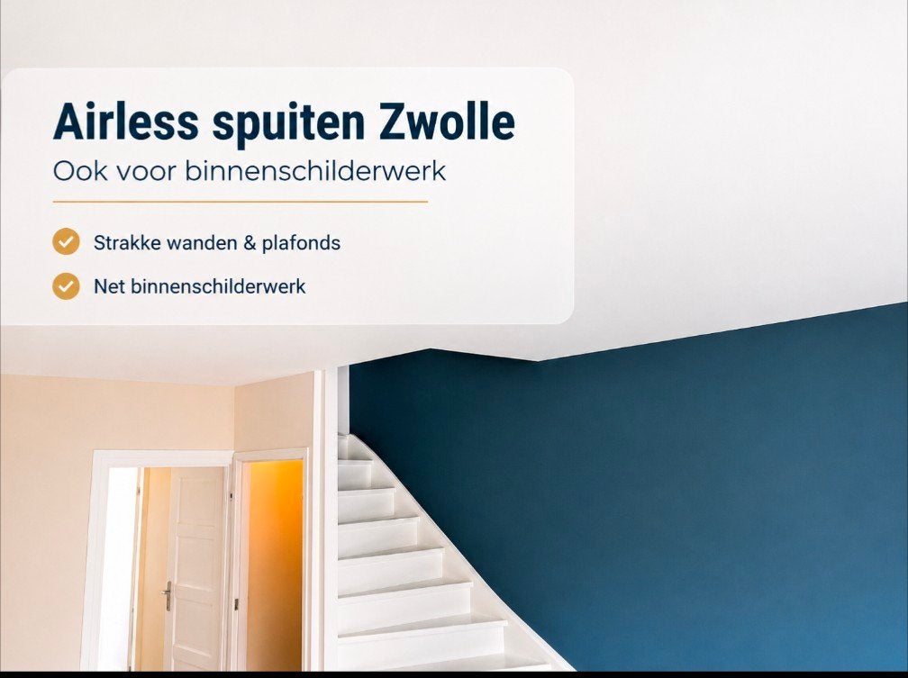Airless spuiten Zwolle | Strakke wanden & plafonds, Garantie, Behangen
