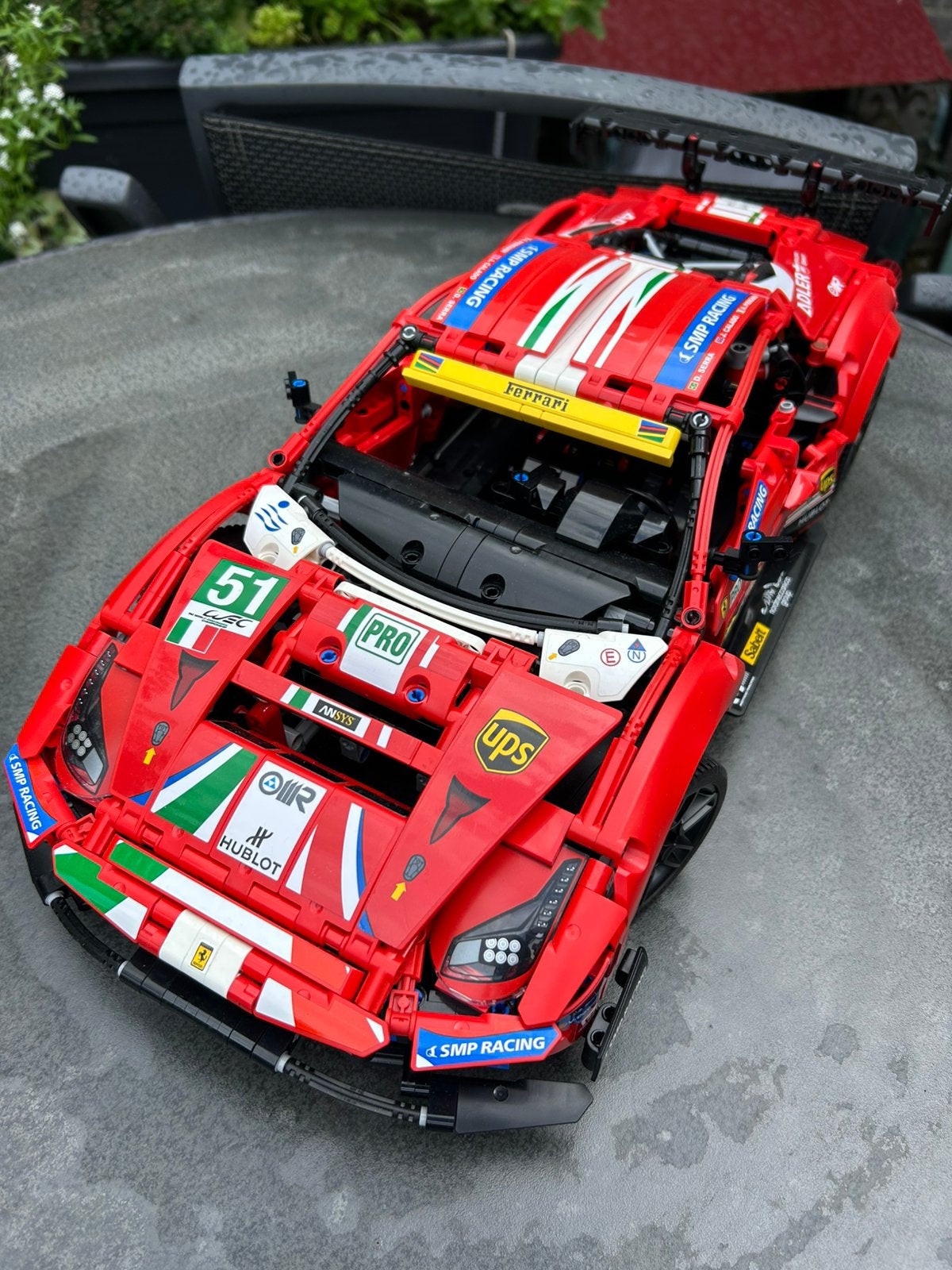LEGO Technic 42125 Ferrari 488 GTE, Ophalen of Verzenden, Zo goed als nieuw, Auto