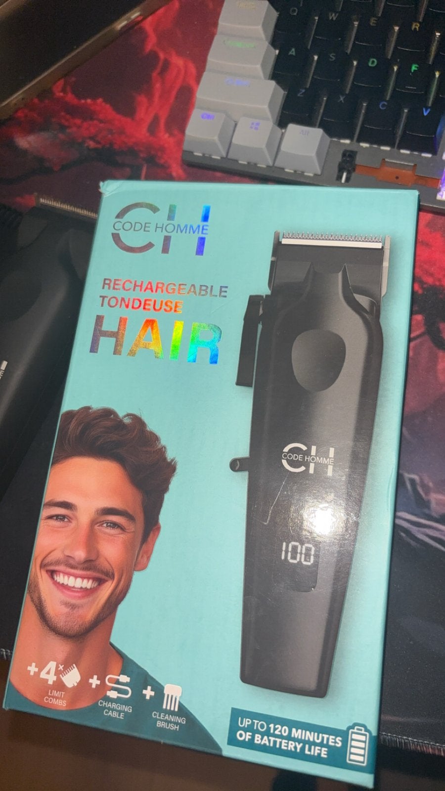 CHI CODE HOMME Oplaadbare Tondeuse - Nieuw in doos, Ophalen of Verzenden, Nieuw, Tondeuse