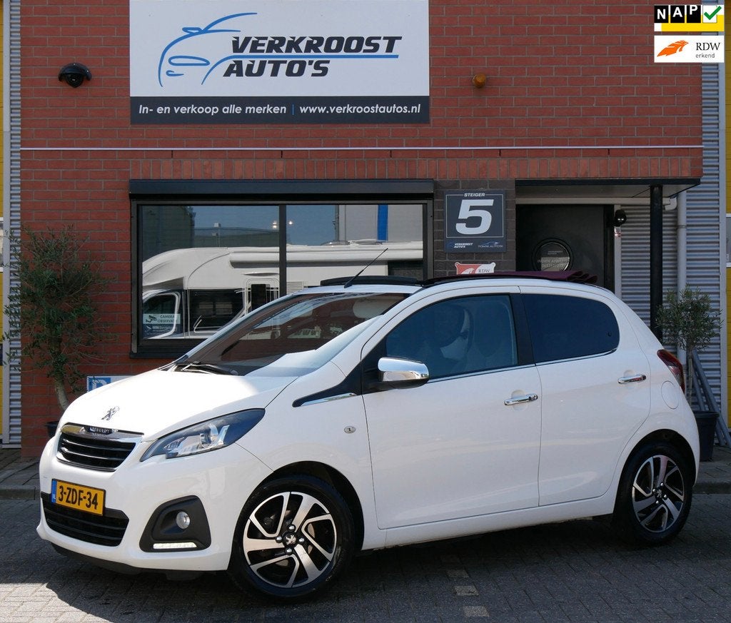 Peugeot 108 1.0 e-VTi Première Top. camera. clima. keyless, Auto's, Peugeot, Bedrijf, Te koop, ABS, Achteruitrijcamera, Airbags