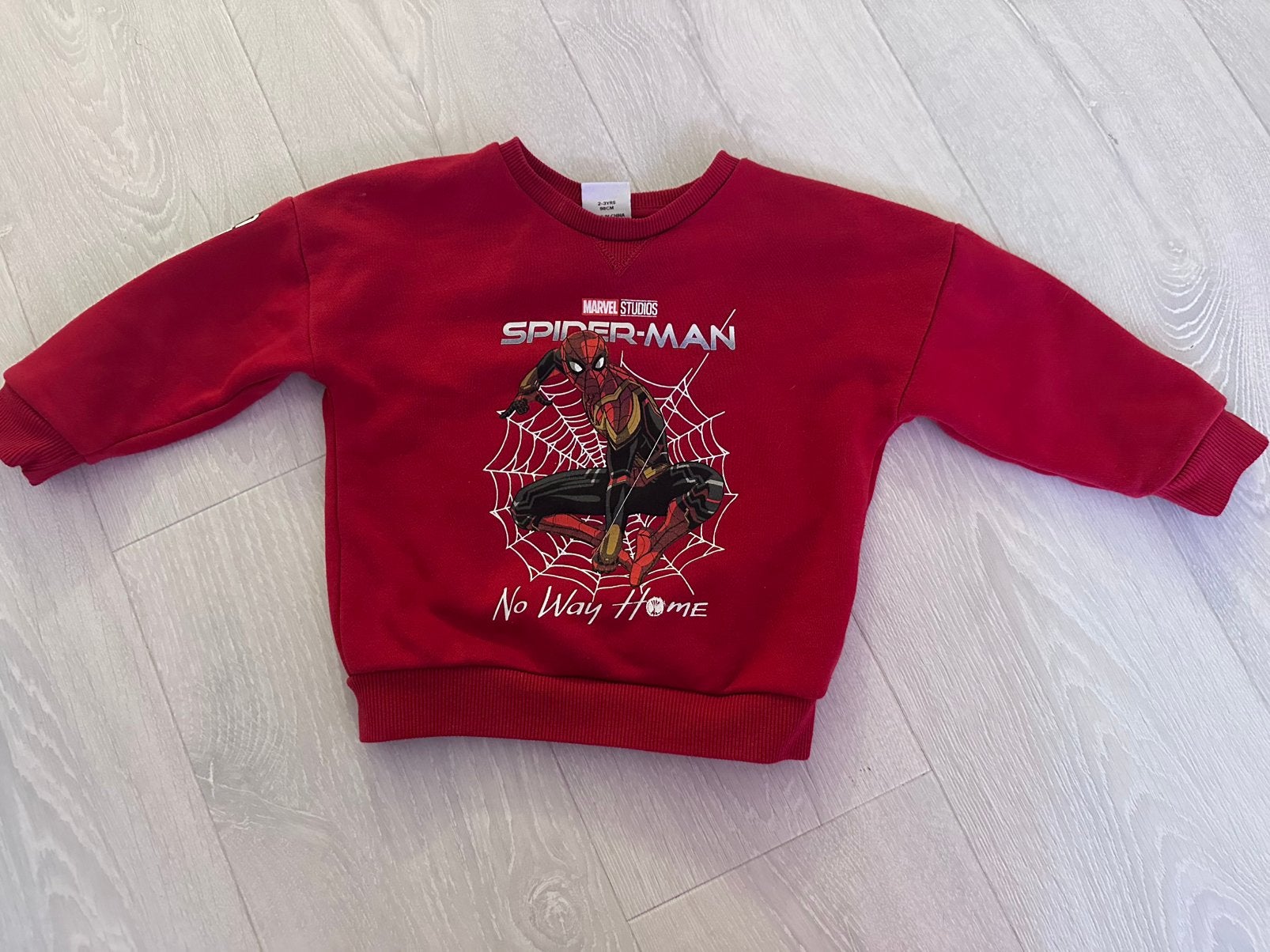 Spider-man trui rood 98, Ophalen of Verzenden, Zo goed als nieuw, Jongen, Trui of Vest