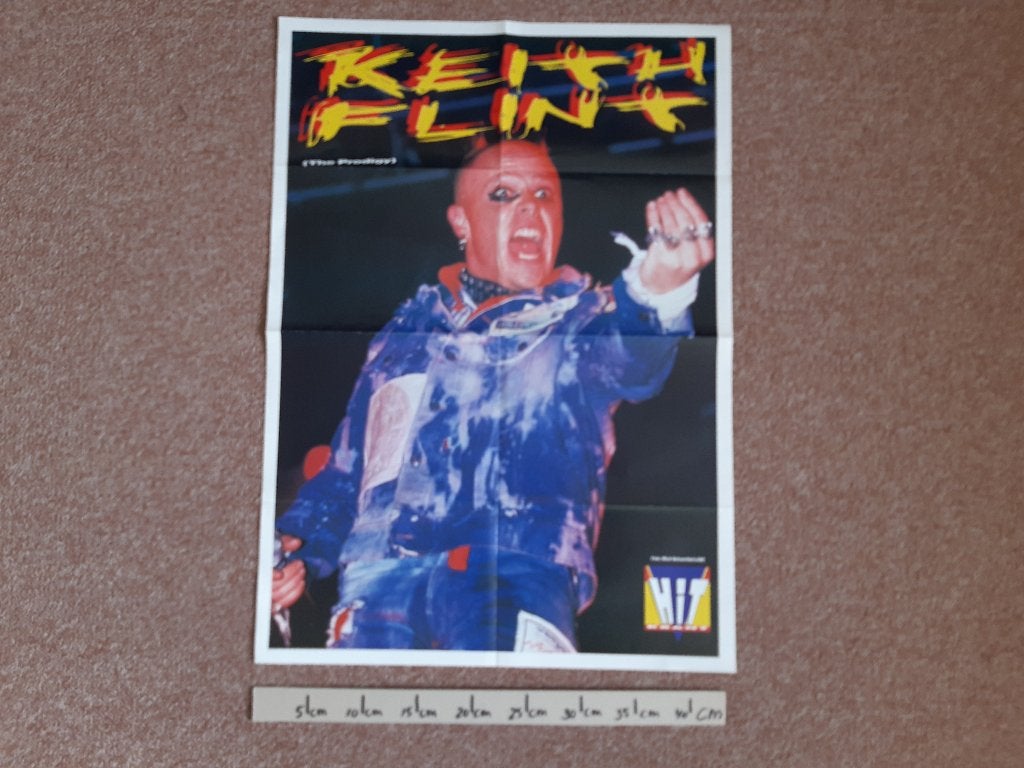 Poster Prodigy Keith Flint Hitkrant MaatA2 44x62 cm DiCaprio, Verzamelen, Rechthoekig Staand, Ophalen of Verzenden, Zo goed als nieuw