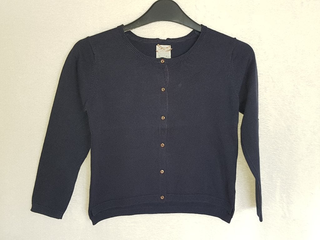 Mooi donker blauw ZARA vestje maat 128., Kinderen en Baby's, Kinderkleding | Maat 128, Trui of Vest, Zo goed als nieuw, Zara, Verzenden